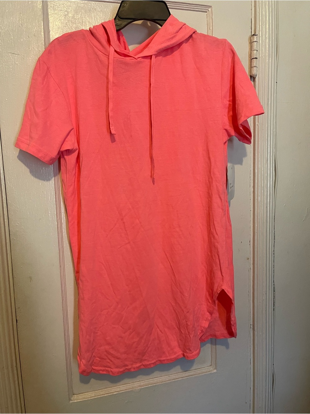 Womans Hooded Short-Sleeve Tee - Pink